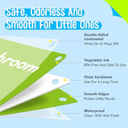 Food Flashcards, 50 Double-Sided Cards, Veggies, Fruits, Snacks, Desserts, Grain Cards Educational Learning Tools for Preschool and Toddlers Learning (2 Reclosable Rings Attached)