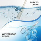 6 PCS Nasal Hair Cutter & 2 PCS Facial Hair Small Grooming Scissors for Men Women - Double-Sided Nostril Hair Remover Tool with 360° Rotating Blade, Nose Hair Trimmer & Eyebrow Scissors