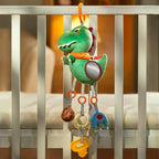 TUMAMA Baby Toys for 3 6 9 12 Months, Dinosaur Hanging Rattle Toys Crinkle Squeaky Sensory Toys with Mirror, Bell, Car Seat Stroller Mobile Toys for Boys, Girls Newborn Infant Toddler