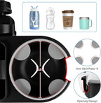 Accmor Stroller Cup Holder with Tray, Universal Cup Holder, Bike Bottle Holder, 360° Rotatable Large Caliber Drinks Holder for Stroller, Bike, Wheelchair, Walker