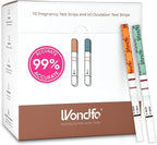 Pregnancy and Ovulation Test Strips Kit - Fertility Tracking and Family Planning - Early Detection Combo Kit for Home Use(40 LH + 10 HCG)