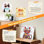 Marlrin Cats Craft Kits for Kids Ages 4-8, Arts and Crafts Kits,Craft Kit for Girls 6-8,Diamond Painting Toys for Girls 5-7,Birthday and Christmas Gift for Kids Ages 3, 4, 5, 6, 7, 8