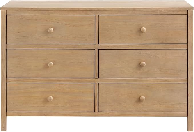 Soho Baby Everlee 6 Drawer Dresser, Honey Wood