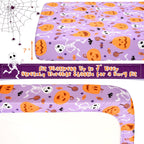 UOMNY Halloween Pumpkin Crib Sheet for Boys Girls Halloween Fitted Crib Sheets for Standard Crib 52 X 28 Inch Toddler Crib Mattresses Sheet