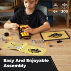 Robot R 4-in-1 Robot Building Kit, APP Remote Control STEM Coding Toys, Educational Gifts for Boys Girls Kids Ages 6-12, 4 Control Modes (300 Pieces)