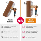 Furniture Anchors (10 Packs) Anti Tip Furniture Anchors for Baby Proofing, Furniture Wall Anchor Earthquake Straps for Furniture Dresser Wall Safety Anchor Furniture Fasteners to Wall, Black