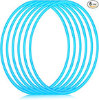 Shappy 6 Pcs Exercise Hoop Detachable Adjustable Plastic Toy Playground Toys Colored Hoop Circles for Teens Games Gymnastics Dog Agility Equipment Party Decor