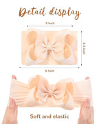 doboi Baby Girl Hair Bows and Nylon Headbands Set - 20PCS Infant Toddler Accessories With Big Bows