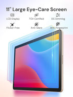 AI Kids Tablet with Scanner - 50000+ Content AI Tutor Learning Tablet with ELA, Math, ABC, Word, Read, Phonics, STEM for Homeschooler Educational Study for PreK - G6 (TalPad T100, Standard)