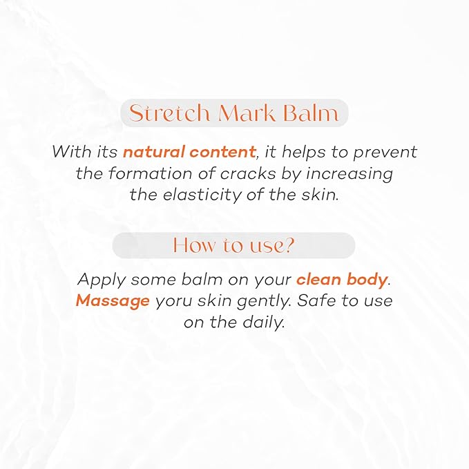 GEW’N KIRISH Natural Stretch Mark Balm – Pregnancy-Safe Moisturizer with Shea Butter, Orange Peel Oil & Jojoba | Non-Greasy, Petrolatum-Free, Whole Body Use, 8 oz