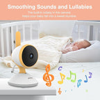 Baby Monitor No WiFi, 5" 720P HD Screen Baby Monitor with Camera and Audio with 30hrs Long Battery Life, Baby Camera Monitor Two-Way Talk, VOX, Infrared Night Vision, Temperature Monitoring