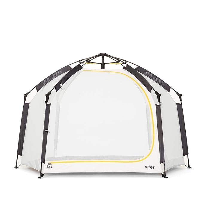 Veer Basecamp XL | JPMA Certified Portable Pop Up Play Yard/Play Pen for Babies, Toddlers and Kids | Indoor and Outdoor Use | Shade Canopy | Keeps Bugs Out | Playard Safety Certified