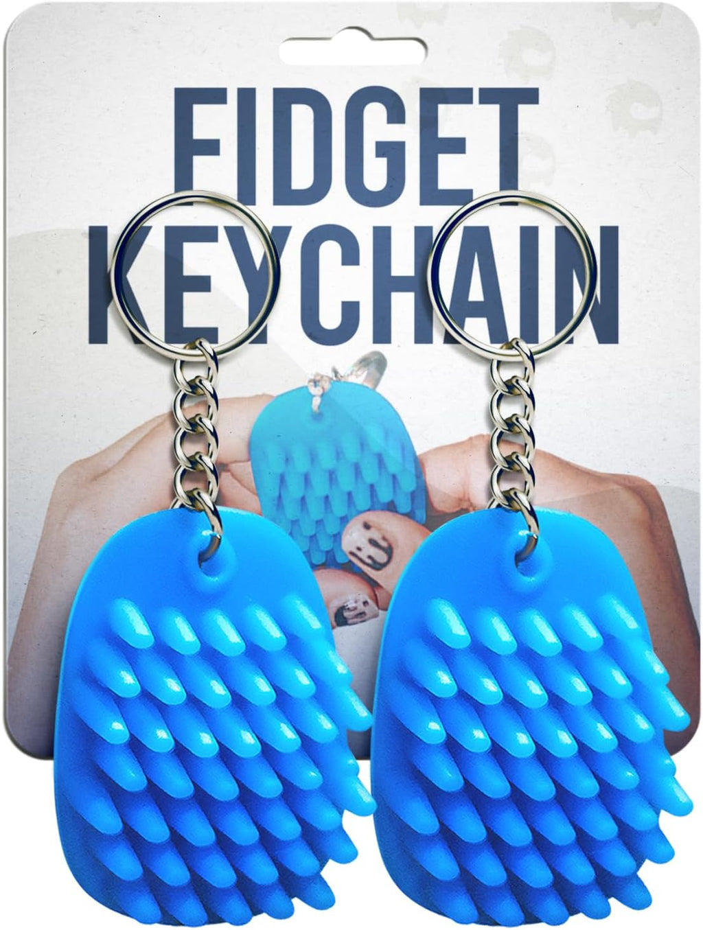 HedgeHog Hoglet Mini Keychain Soft, Smooth, Lightweight & Silent Fidget Toys for Stress Relief - Perfect Sensory Toy