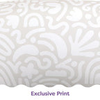Boppy Nursing Pillow - Ergonomic Bottle & Breastfeeding Pillow with High, Firm, Large Area, Water-Repellent Cushion with Washable Cover; Baby Safety Alliance Verified - Cream Retro Squiggles