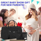 Diaper Bag Tote: Mommy Bag, Baby Bag for Boy and Girl, Mom Hospital Bag, Twins or 2 Kids Diapers Bag