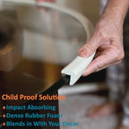 Furniture Edge and Corner Guards | 20.4ft Protective Foam Cushion | 18ft Bumper 8 Adhesive Childsafe Corners | Baby Child Proofing Set NonToxic and Safe for Table, Fireplace, Countertop | White