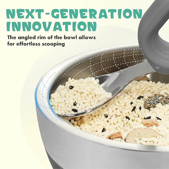 MR. CHOU Baby Bowl Set with Spoon & Fork, Insulated Double-Layer 18/8 Stainless Steel Toddler Bowls with Silicone Suction Cup & BPA Free Airtight Lids, Food Grade Infant Self-Feeding Bowl, Gray