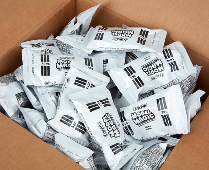 Crayola Model Magic - White (75ct), 1oz Modeling Clay Alternative, Molding Air Dry Clay for Kids, Bulk Art Supplies, Must Have Teacher Classroom Essentials