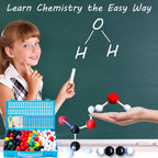 Chemistry Molecular Model Kit 452pc with C60,Educational Science Set Learning Chemistry Atoms,Bonds and Structures Teaching Aids School Supplies