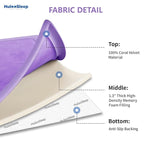 Play Mat for Babies Toddlers,1.3" Thick Elasti-Foam Anti-Fall Cushion Mat for Kids Room,28×72 Bedroom Bedside Rugs,Water-Repellent Soft Coral Velvet(Lavender)