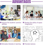 Swpeet 125 Pcs Molecular Model Kit for Inorganic & Organic Molecular Model Teacher and 16 Years and Over Student Kit - 54 Atoms & 70 Links & 1 Short Link Remover Tool - Science Toys