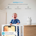 ieGeek Baby Monitor with 2 Cameras, Split-Screen Video Baby Monitor with Audio and 1080P Camera 4.3" Screen - Night Vision, Two-Way Talk, Cry & Motion Detection, Pan-Tilt-Zoom via Screen and Free APP