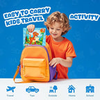 Magnetic Jigsaw Puzzles for Toddlers Kids 3-8 Boys,(3 36-Pieces) Travel Puzzles Toys for Kids Ages 4-6,Take-Along Car Airplane Road Trip Activities Game for 3 4 5 6 7 8 Year Old Birthday Gift