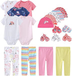 Kiddiezoom Unisex Baby Layette Essentials Giftset Clothing Set 19-Piece For Newborn Baby