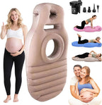 Inflatable Pregnancy Sleep Pillow: for Stomach Sleeping Full Body Mattress with Belly Hole Maternity Airbed for Pregnant Women Pregnancy Rest,Back & Hip Pressure Relief