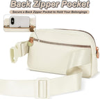 Gifts for Girls Teens Kids - Birthday Gifts for Daughter Sister Her,Teen Girl Essentials,Travel Essentials,Cute Teen Trendy Stuff Waist Packs Belt Bag Crossbody Bag | Cream,Initial V