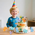 20pcs Dinosaur Cake Topper Set with Dinosaur Eggs - Reusable Dinosaur Cake Decorations，Dinosaur Birthday Decorations for Boys & Girls (Dinosaur Cupcake Toppers, Happy Birthday Cake Accessories)