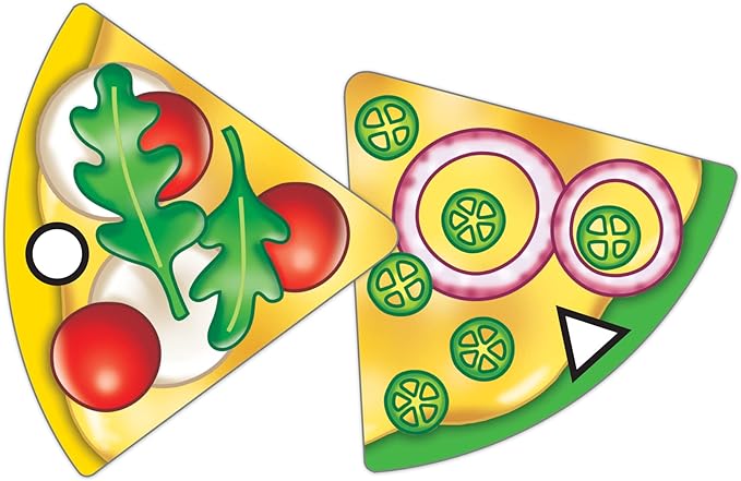 ORCHARD TOYS Moose Games, Pizza! Game. Match Colors and Shapes to Make a Perfect Pizza. for Ages 3-7 and 2-4 Players