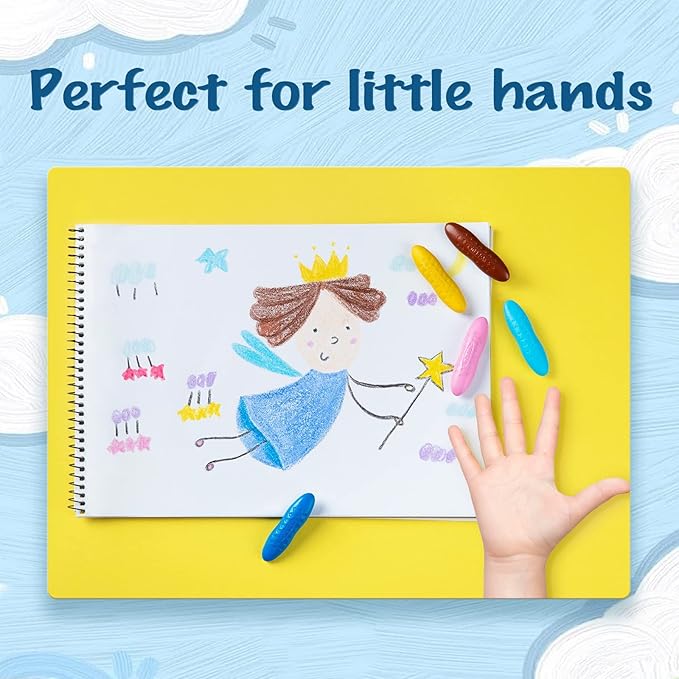 YPLUS Peanut Crayons for Kids, 36 Colors Washable Toddler Crayons, Non-Toxic Baby Crayons for ages 2-4, 1-3, 4-8, Coloring Art Supplies