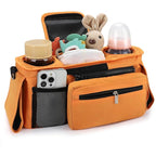 Accmor Universal Stroller Organizer with Insulated Cup Holder Detachable Phone Bag and Shoulder Strap,Stroller Bag Caddy Organizer Fits for Uppababy, Baby Jogger, Britax Strollers