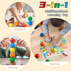 Lebze 5 Colors Educational Crayons Washable for Boys Girls Toddlers, Jumbo Non-Stick Kids Crayons, Easy to Hold Stacking & Sorting Sensory Toys Preschool Learning Ages 2+ Flower Monaco