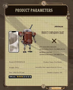 Adult 3D Metal Puzzle, Steampunk Style Pen Holder Metal Model Set, 3D Metal Puzzle Mechanical Pen Holder Building Blocks, DIY Mechanical Model Set, a high-end Gift for Men