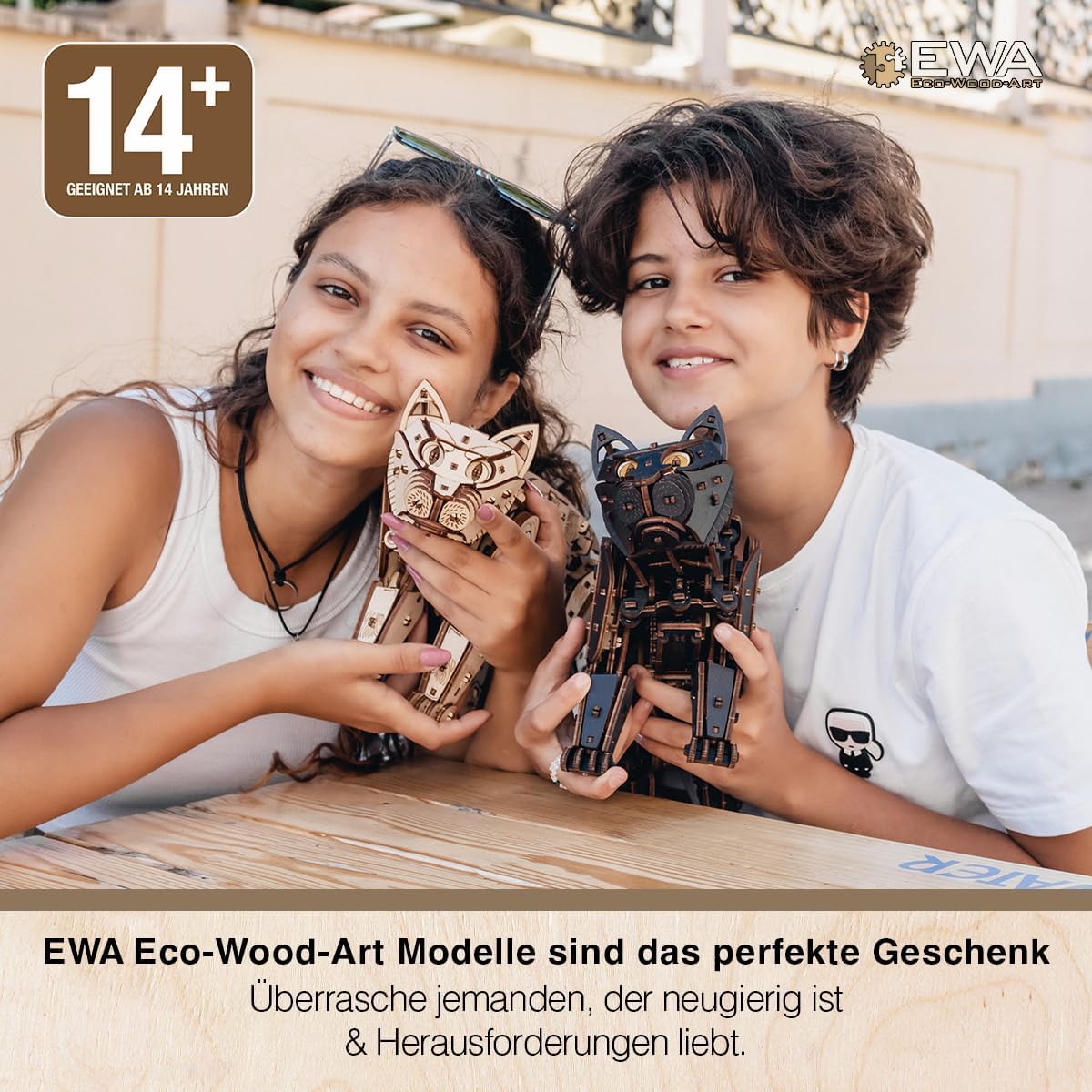 EWA 3D Mechanical Wooden Model - DIY Tractor with Start-Stop System, Inline-Six Engine & More - 3D Wooden Puzzle for 15 yrs Above & Adults - Eco Wood Art, 596 Piece
