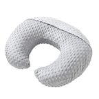 Nursing Pillow and Positioner with Cover for Breastfeeding and Bottle Feeding, Propping Baby, Tummy Time, Baby Sitting Support, Awake-Time Support (Grey, 22" x 17.7" x 5.9")
