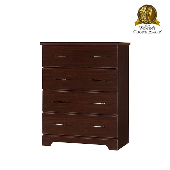 Storkcraft Brookside 4 Drawer Dresser (Espresso) – GREENGUARD Gold Certified, Dresser For Nursery