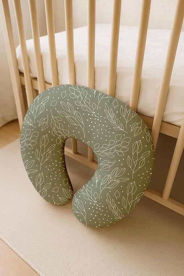 Nursing Pillow Covers 2 Pack, Breastfeeding Pillow Slipcovers Soft and Stretchy, Nursing Covers for Baby Girls Boys Newborn