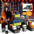 Magnetic Blocks Kids Spooky Town Building Kit Halloween Themed Toys Gift for Boys Girls & Adults(1 inch)