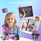 GobiDex 100PCS Magnetic Blocks for Girls, Build MagWonder with Magnet Building Toys Set, Princess Sensory Gift for Boys Girls Birthday (1 inch)