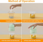 Baby Food Maker Blender, 10oz Baby Food Puree Maker, Food Processor for Baby Foods Fruit Vegetable Meat, 10-Second Quick Soft Food Prep for Baby-Upgraded