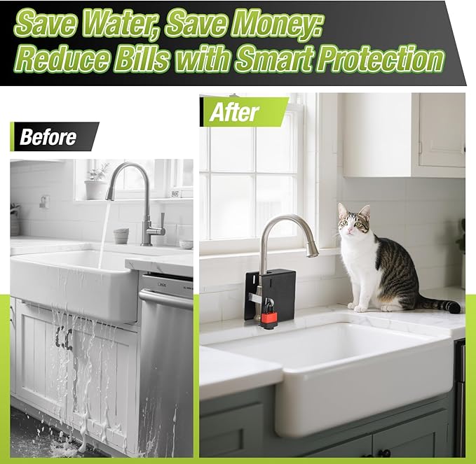 Faucet Lock Guard - Child Proof & Pet Proof Spigot Cover for Kitchen & Bathroom, Universal Anti-Touch Faucet Safety Protector for Kids Toddlers Babies | Double Check Sizes for faucets (Small)