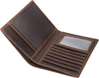 Polare Luxury RFID Blocking Leather Passport Holder Travel Wallet For Men and Women (Dark Brown)
