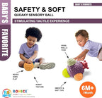 Sensory Balls for Toddlers 1-3, Montessori Toys for Babies 6-12 Months, Easter Baby Toys, Sensory Balls for Easter Basket, BPA Free Teething Gift, Toddler Bath Toys with Multi Textured