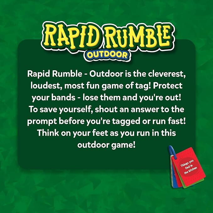 Skillmatics Category Game - Rapid Rumble Outdoor, Game of Tag, Games for Kids, Teens & Adults, Gifts for Boys & Girls Ages 6, 7, 8, 9 and Up