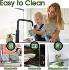 Baby Led Weaning Supplies, 8 Piece BPA-Free Silicone Feeding Set, Silicone Suction Bowl, Forks & Spoons, Bib & Cup, Develops Self Feeding Skills, Dishwasher Safe, for 6+ Months (Green)