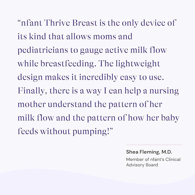 nfant | Breast Feeding | Thrive Breast | First-of-Its-Kind Real-Time Milk Flow Indicator | Feeding Monitor | nfant – Take The Guesswork Out of Feeding | Measure. Track. Thrive.
