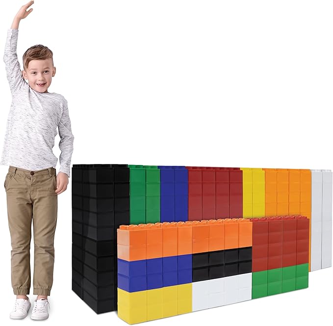 Large Building Blocks for Kids Ages 3-8 – 432 Piece Mega Set – Indoor & Outdoor STEM Toy for Boys & Girls